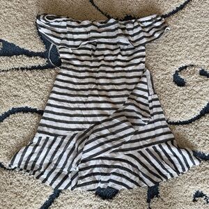 Black and White Striped Top